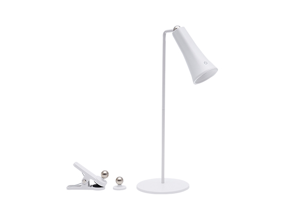 White 4-In-1 Rechargeable Desk Lamp
