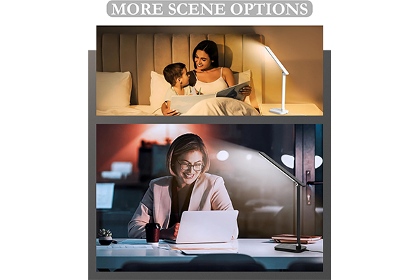 Black Wireless Charging Desk Lamp